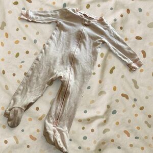 Carter’s baby pink striped sleepsuit (9 months)